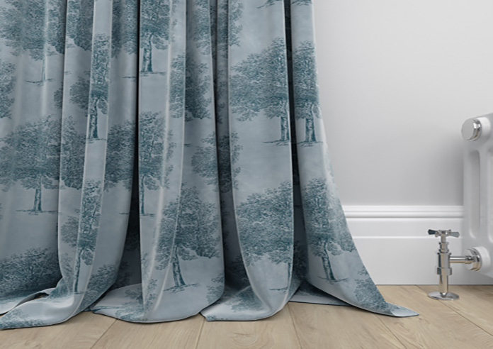 Vintage Tree Velvet, Monochrome - Made to Measure Curtains - Image 6